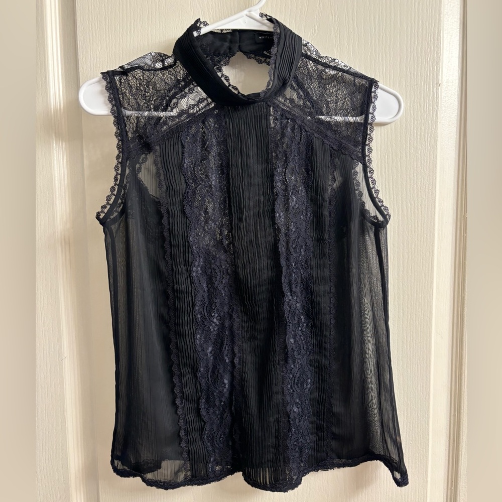 White House Black Market Lace Tank